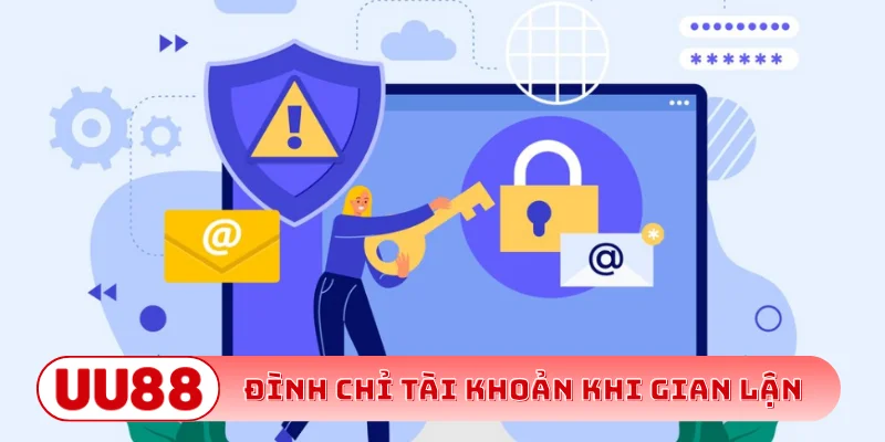 Đình chỉ tài khoản khi gian lận