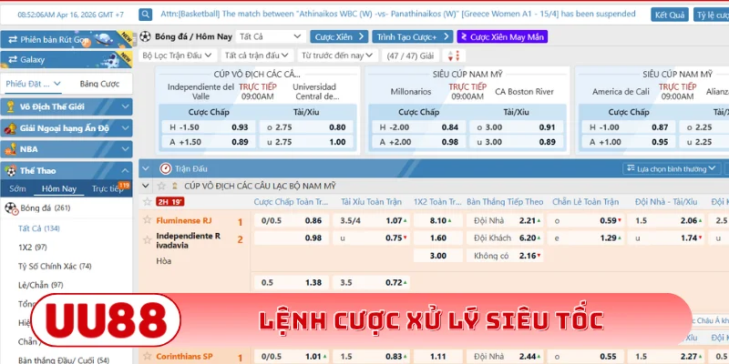 Lệnh cược xử lý siêu tốc