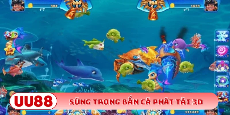 Súng trong bắn cá phát tài 3D