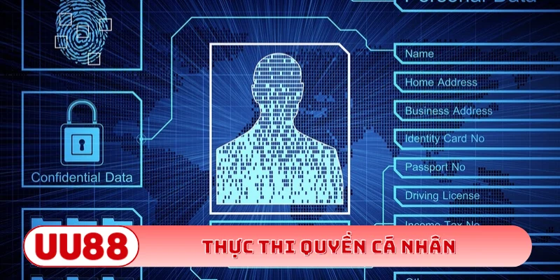 Thực thi quyền cá nhân tại trang chủ